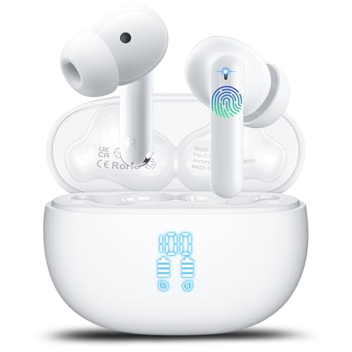 Btootos Wireless Earbuds, Ai Translation Earbuds Real Time with 6 Translation Modes, Ivory